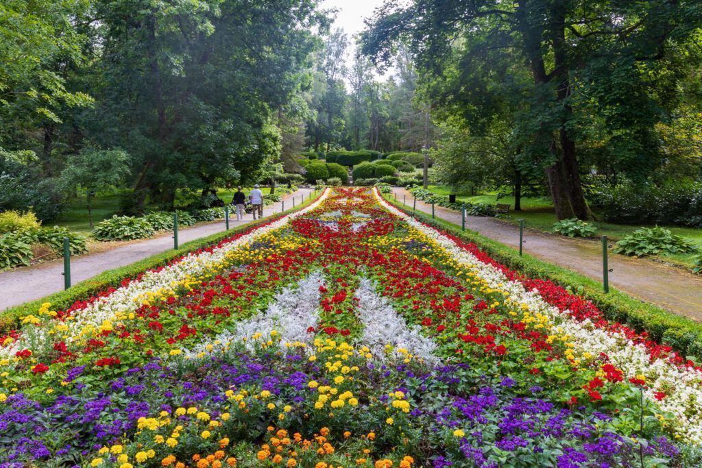 Połczyn-Zdrój, Park Zdrojowy, dywan kwiatowy