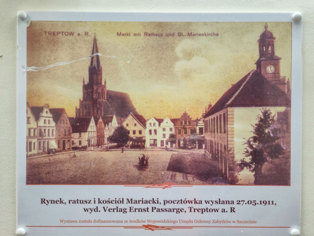 Trzebiatów. Jedna ze starych widokówek